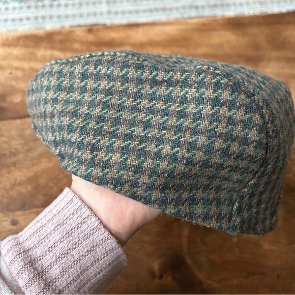 $10 SALE Wynnster Country Cap Wool Blend Newsboy Hat Unisex Houndstooth🎈 - Picture 4 of 5